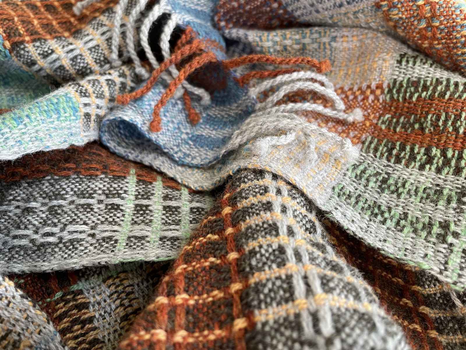 woven scarf folded