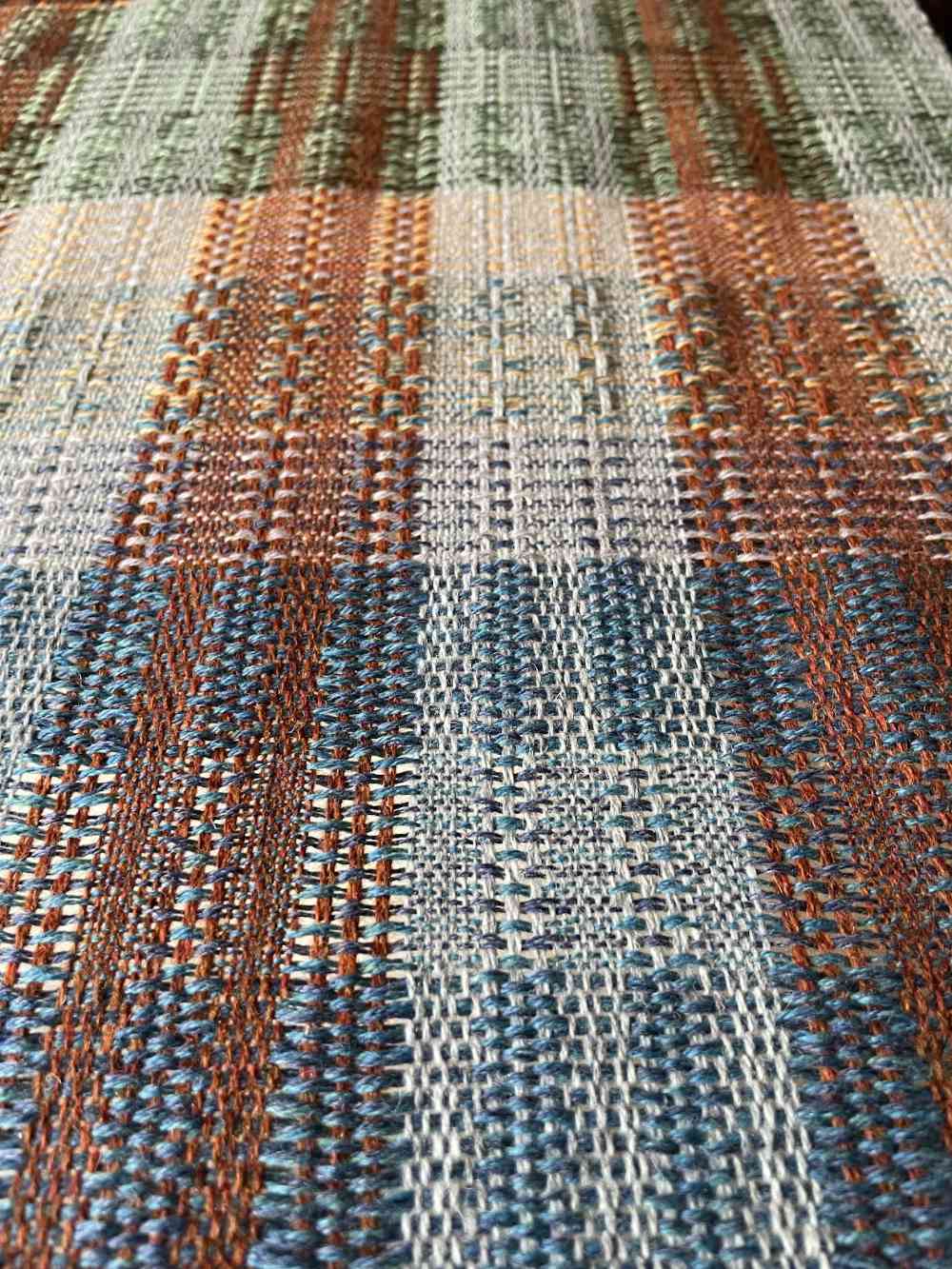 woven scarf detail