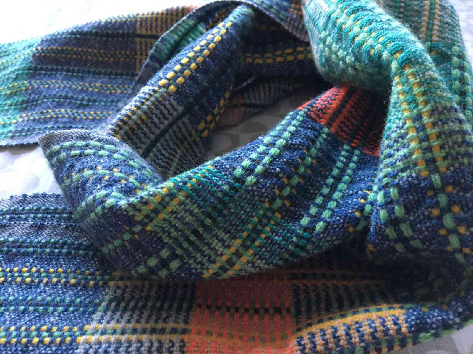 woven scarf folded