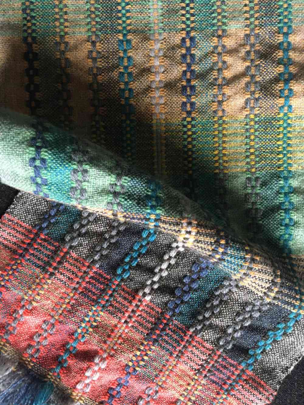 woven scarf folded